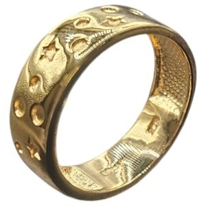 Moon and Star Ring